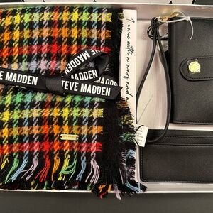 Steve Madden Scarf and 2 Piece Wristlet/Wallet Set